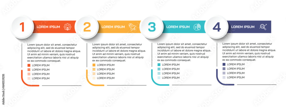 Steps business data visualization timeline process infographic template ...