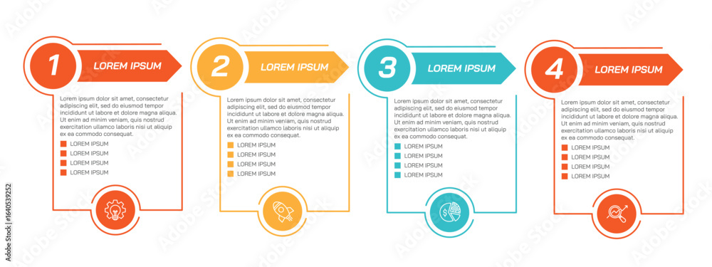 Steps business data visualization timeline process infographic template ...