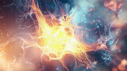 Wall Mural - abstract cosmic web expanding in nebula clouds