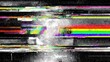 © Hurgan - Glitch art with vibrant color streaks and horizontal lines