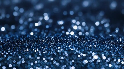 Canvas Print - Sparkling blue glitter texture creating stunning visual effect