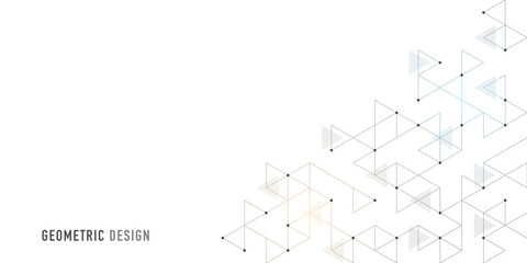 Wall Mural - abstract vector background with a geometric pattern of triangle shapes. graphic design element