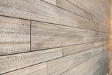 photograph of perspective wooden plank tiles background wall with narrow focusing