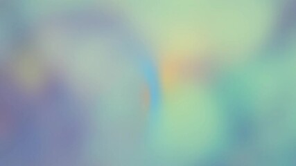 Wall Mural - Loopable soft pastel gradient background with blurred rainbow colors for designs - dreamy multicolored slow motion backdrop
