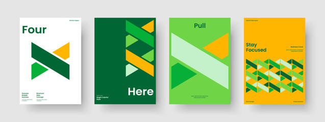 Wall Mural - creative poster template. abstract report layout. geometric book cover design. background. business 