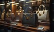 © Raghav Rocks - Luxury purses presented in an upscale setting, showcasing the refined aesthetics and high quality of designer handbags, Generative AI