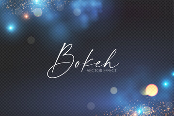 Wall Mural - abstract gold bokeh background with magic fog. shining transparent light effect. textured space