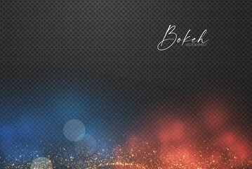 Wall Mural - abstract gold bokeh background with magic fog. shining transparent light effect. textured space