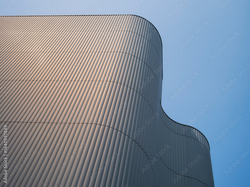 Architecture details Curve facade Modern building exterior shade ...