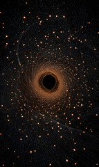 Wall Mural - abstract cosmic vortex with shining particles a captivating depiction of a swirling phenomenon repre