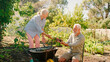 © Monkey Business - Retired Senior Couple Working In Vegetable Garden Or Allotment With Barrow At Home Picking Beetroot