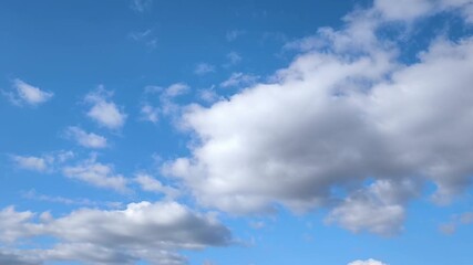 Wall Mural - beautiful blue sky landscape with cumulus in the afternoon