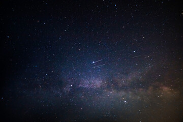 Wall Mural - milky way stars and constellations with a galaxy background.