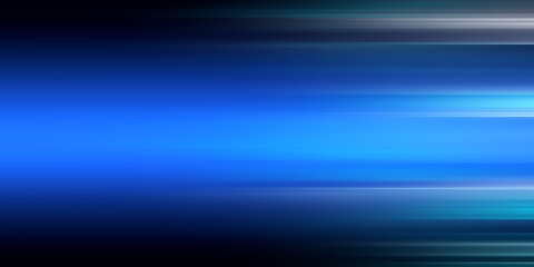 Wall Mural - digitally generated image of blue light and stripes moving fast