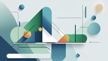 Wall Mural - Modern Abstract Geometric Composition