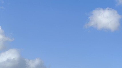 Wall Mural - very small cumulus clouds in the sky in afternoon