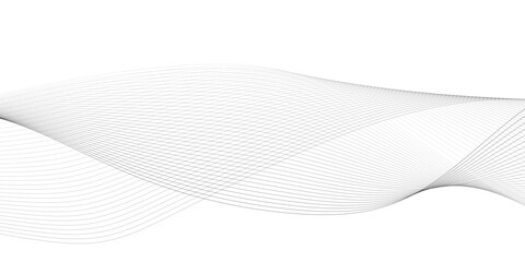 Wall Mural - abstract wavy grey stream element for design on transparent background isolated. wavy white and grey