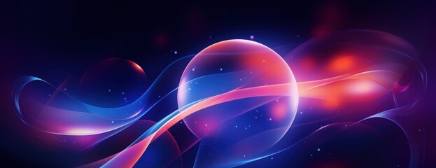 Wall Mural - fluid and dynamic abstract background illustration colorful purple.