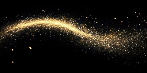 Wall Mural - glitter wave glittering background particles.