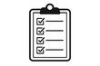 © Zara - Clipboard checklist icon, audit report, task management, survey form, organized workflow concept, completed to-do list, productivity office tools, quality control monitoring, vector illustration