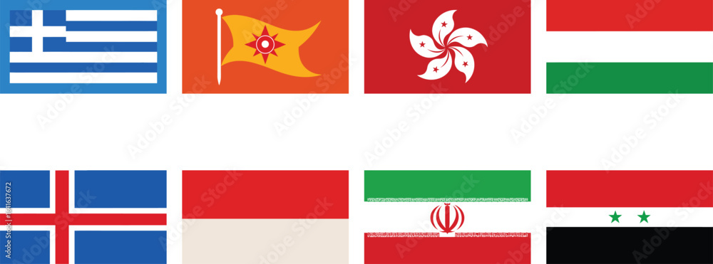 All national flags of the world with names - high quality vector flag ...