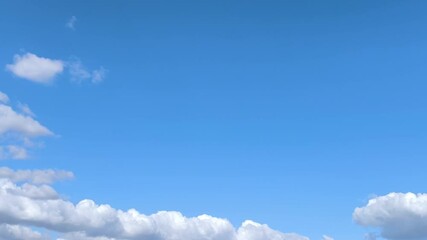 Wall Mural - cumulus developing in afternoon of the blue sky in afternoon