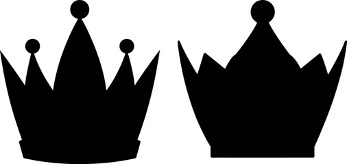 Crown black silhouettes set, Set of crown, crowns collection, Vector of crown, crowns silhouette, crown isolated on white background