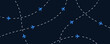 © Vector Archive - Airplane flight path background. Air travel background design with flight path pattern. Modern airplane travel pattern vector illustration.