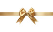 © Yanna - Small Decorative Gold Satin Bow with Ribbon Transparent Background