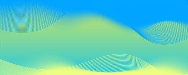 Wall Mural - abstract green background with swirling lines and modern vector design
