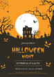 © Alta - A Halloween party flyer with a spooky theme. Vector illustration - invitation, leaflet, banner