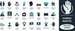 © Md - Minimal human rights icon set featuring justice, equality, freedom, dignity, and protest symbols. Ideal for campaigns, apps, legal aid, education, and awareness projects.
