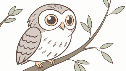 owl on branch