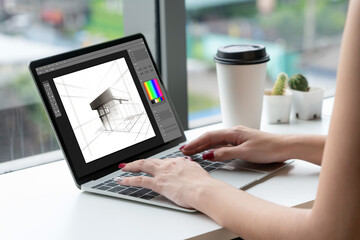 Wall Mural - architectural design modish software application for architect business and professional designer