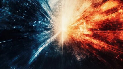 Wall Mural - a journey through the galaxy with cosmic energy particles and nebulas.
