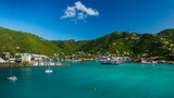 Tortola harbour in Road Town, British Virgin Islands