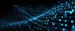 © SKIMP Art - Abstract blue digital background with binary code and data flow lines, a technology concept Generative AI