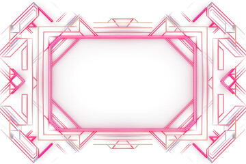 Wall Mural - png geometric ornament frame neon backgrounds pattern.
