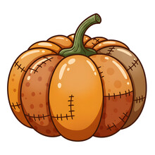 Autumn Gourd Patchwork Art Print Free Stock Photo - Public Domain Pictures