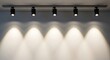 © Ilham - Five Black Spotlights on Track Lighting System (AI Generated)