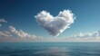 © Agung - Heart-shaped cloud over tranquil sea