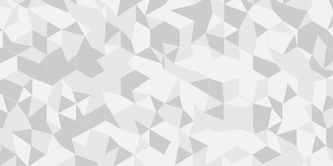 Wall Mural - geometric white, gray cube square low polygon texture wallpaper. abstract surface creative diamond p