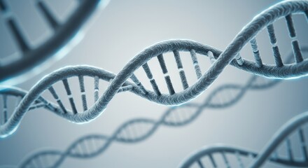 DNA Strand Illustration: Detailed Double Helix Structure.