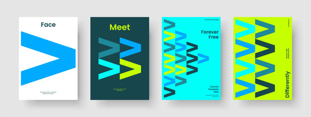 Wall Mural - geometric banner design. abstract flyer template. modern book cover layout. business presentation. b