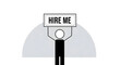 © Umiama - 'Hire Me Sign: Job Recruitment and Hiring Appeal Illustration'