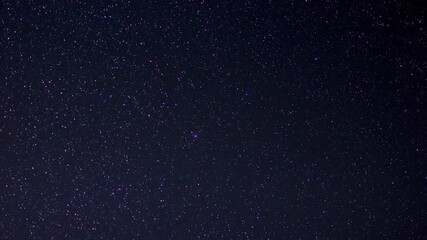 Wall Mural - milky way star-trails around polar star time-lapse video.