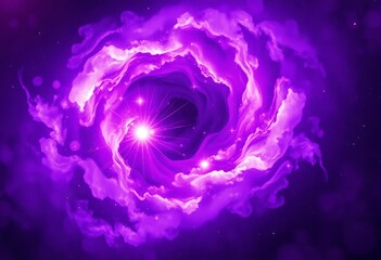 Wall Mural - Swirling abstract purple nebula with vibrant energy bursts and cosmic dust,  vibrant,  superhero