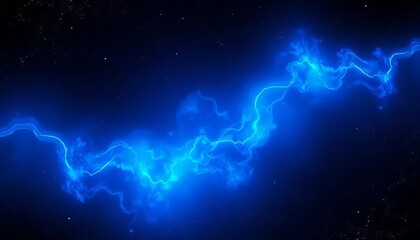 Wall Mural - Abstract blue overlay on dark cosmic backdrop, creating depth and mystery,  gradient,  overlay effect