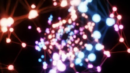 Abstract colorful network pattern