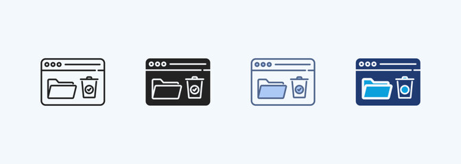 Recycle Multiple Style Icon Collection